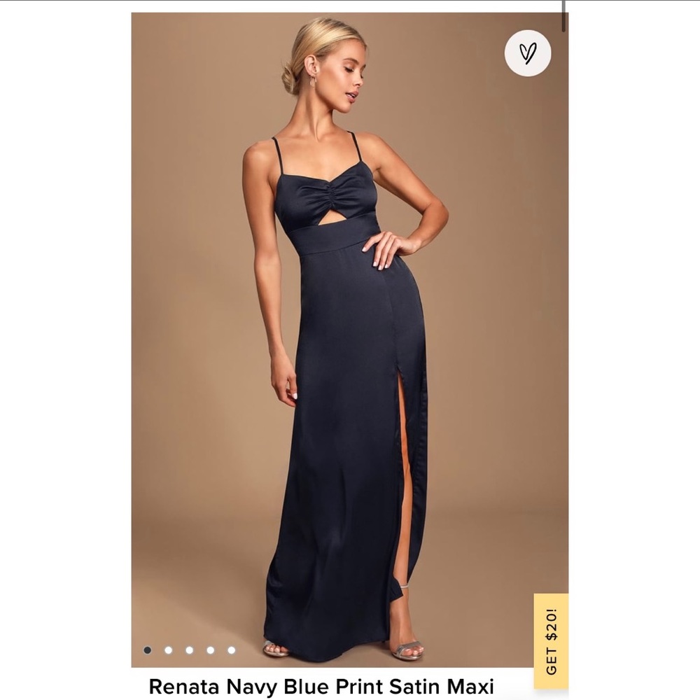 Lulus Navy Maxi Dress